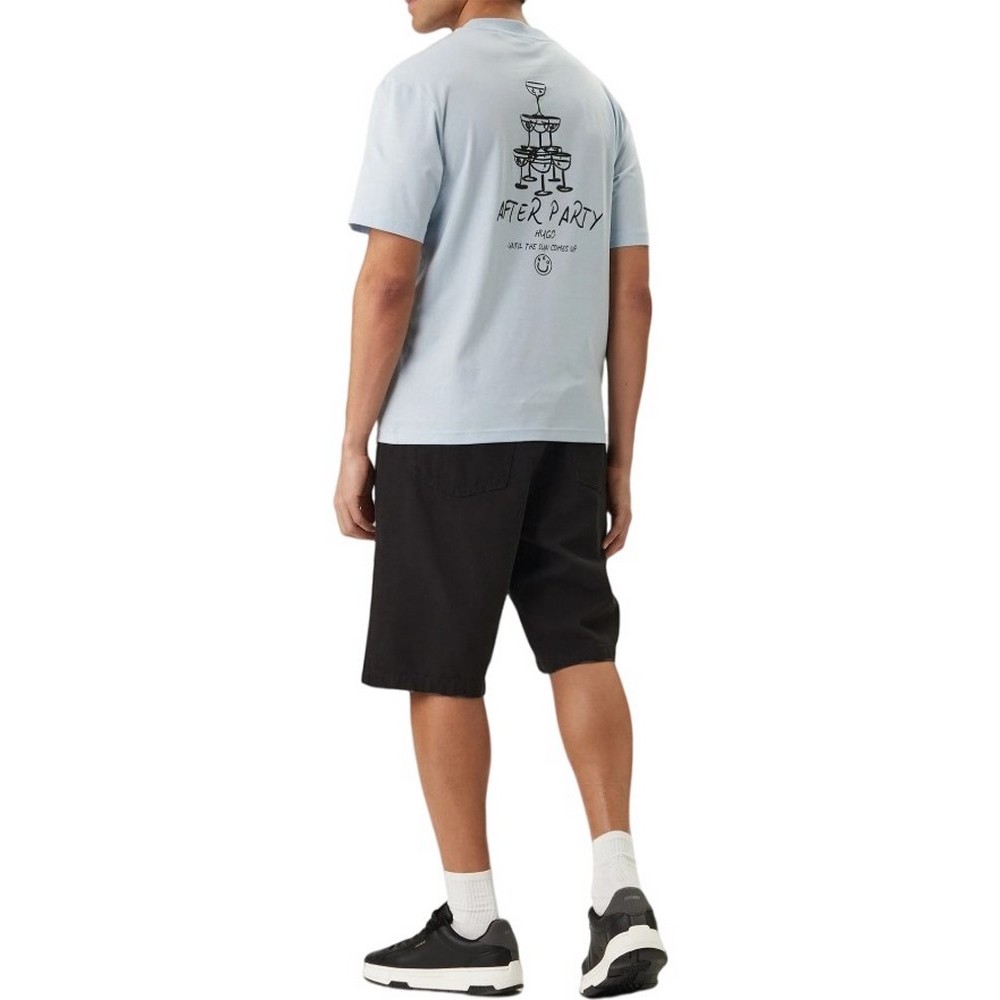 HUGO BOSS JERSEY NUCAVO T-SHIRT ΜΠΛΟΥΖΑ ΑΝΔΡΙΚΗ CIEL