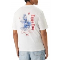 HUGO BOSS JERSEY NUCAVO T-SHIRT ΜΠΛΟΥΖΑ ΑΝΔΡΙΚΗ WHITE