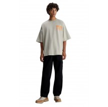 CALVIN KLEIN JEANS BOLD LOGO VARSITY TEE ΜΠΛΟΥΖΑ ΑΝΔΡΙΚΗ TAUPE
