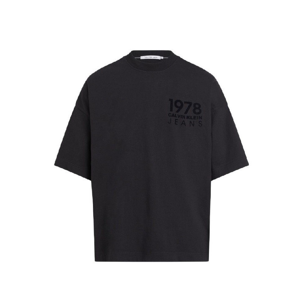 CALVIN KLEIN JEANS BOLD LOGO VARSITY TEE ΜΠΛΟΥΖΑ ΑΝΔΡΙΚΗ BLACK