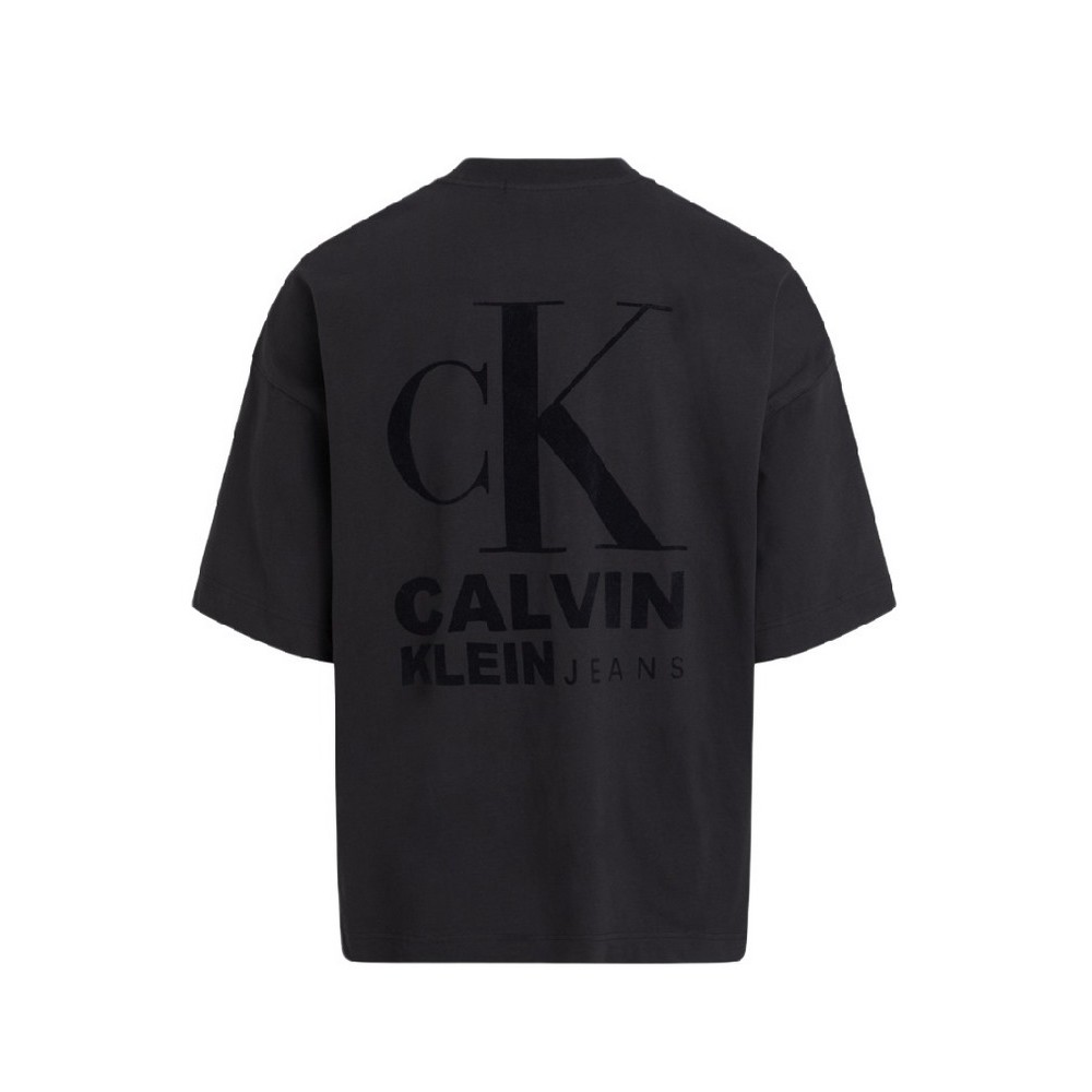 CALVIN KLEIN JEANS BOLD LOGO VARSITY TEE ΜΠΛΟΥΖΑ ΑΝΔΡΙΚΗ BLACK