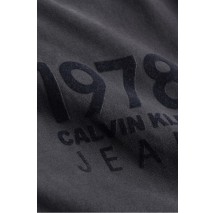 CALVIN KLEIN JEANS BOLD LOGO VARSITY TEE ΜΠΛΟΥΖΑ ΑΝΔΡΙΚΗ BLACK