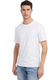 GUESS BASIC PIMA T-SHIRT ΜΠΛΟΥΖΑ ΑΝΔΡΙΚΗ WHITE