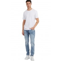 GUESS BASIC PIMA T-SHIRT ΜΠΛΟΥΖΑ ΑΝΔΡΙΚΗ WHITE