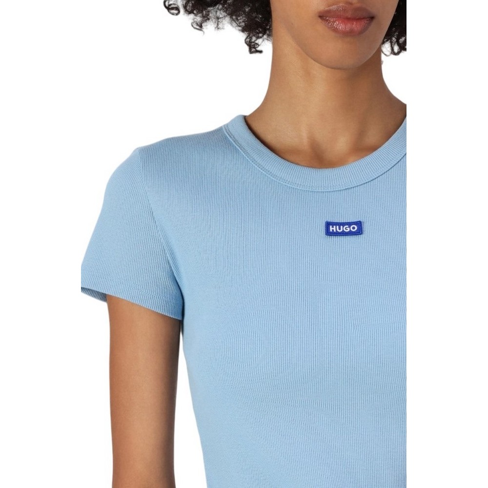 HUGO BOSS JERSEY BABY TEE B T-SHIRT ΜΠΛΟΥΖΑ ΓΥΝΑΙΚΕΙΑ CIEL
