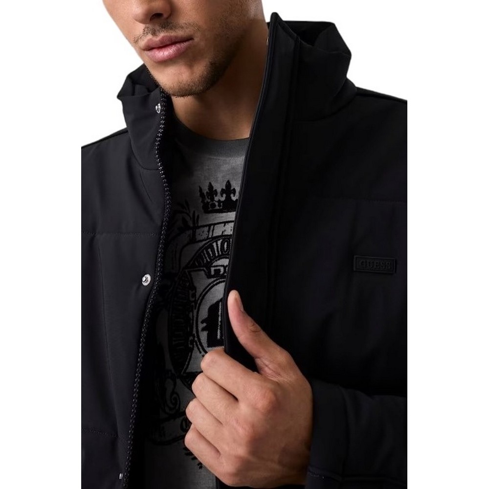GUESS STEPHANE PUFFER JACKET ΜΠΟΥΦΑΝ ΑΝΔΡΙΚΟ BLACK