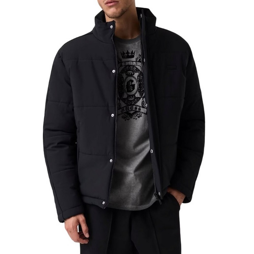 GUESS STEPHANE PUFFER JACKET ΜΠΟΥΦΑΝ ΑΝΔΡΙΚΟ BLACK