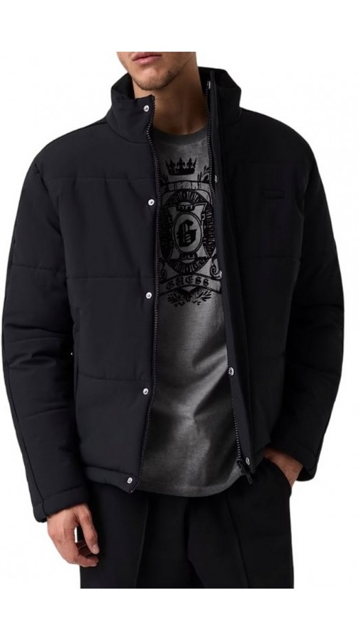 GUESS STEPHANE PUFFER JACKET ΜΠΟΥΦΑΝ ΑΝΔΡΙΚΟ BLACK