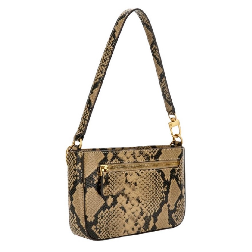GUESS KATEY MINI TOP ZIP SHLDER BAG ΤΣΑΝΤΑ ΓΥΝΑΙΚΕΙΑ SNAKE PRINT