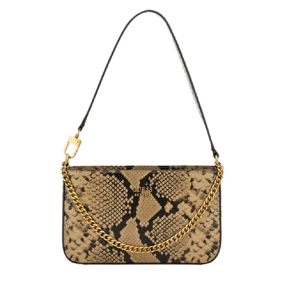 GUESS KATEY MINI TOP ZIP SHLDER BAG ΤΣΑΝΤΑ ΓΥΝΑΙΚΕΙΑ SNAKE PRINT