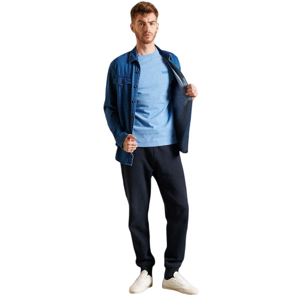 D1 OVIN ESSENTIAL LOGO EMB TEE ΜΠΛΟΥΖΑ ΑΝΔΡΙΚΟ SKY