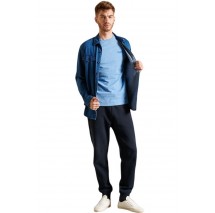 D1 OVIN ESSENTIAL LOGO EMB TEE ΜΠΛΟΥΖΑ ΑΝΔΡΙΚΟ SKY