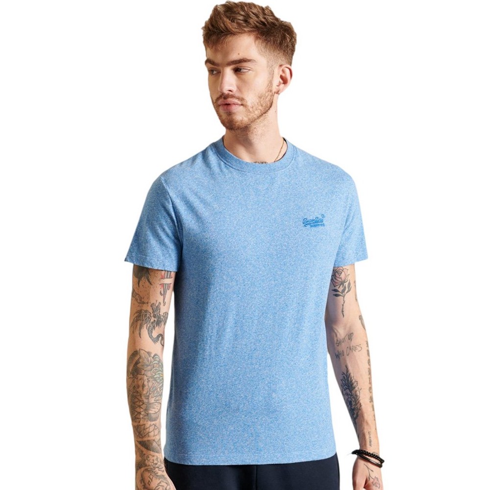 D1 OVIN ESSENTIAL LOGO EMB TEE ΜΠΛΟΥΖΑ ΑΝΔΡΙΚΟ SKY