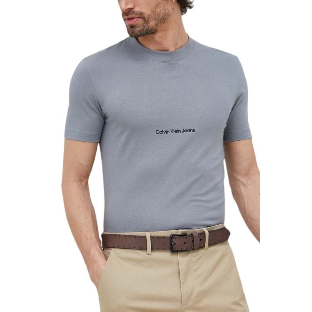 CALVIN KLEIN JEANS INSTITUTIONAL TEE T-SHIRT ΑΝΔΡΙΚΟ GREY
