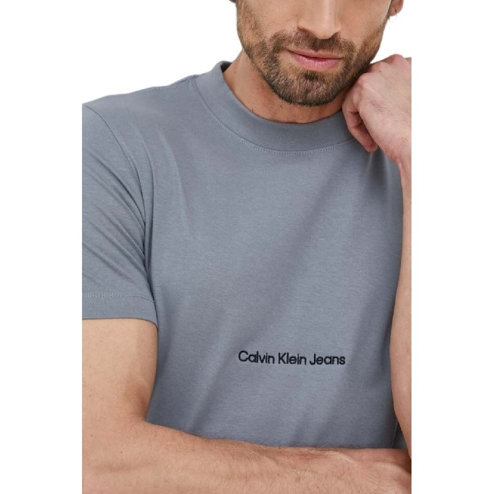 CALVIN KLEIN JEANS INSTITUTIONAL TEE T-SHIRT ΑΝΔΡΙΚΟ GREY