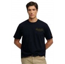 SUPERDRY D3 OVIN HERITAGE BIKER LOOSE T-SHIRT ΜΠΛΟΥΖΑ ΑΝΔΡΙΚΗ BLACK