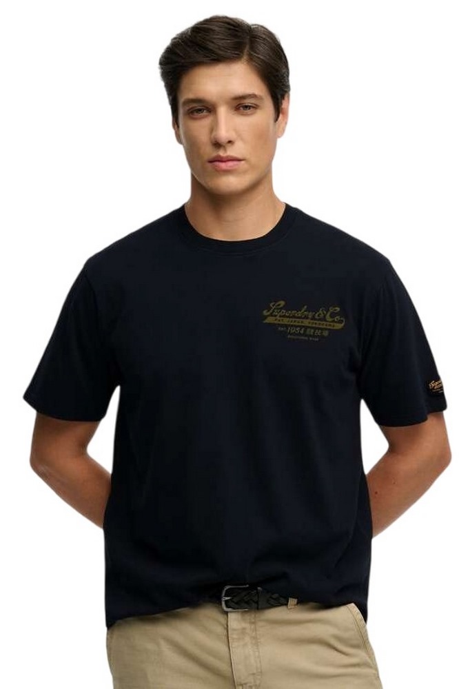SUPERDRY D3 OVIN HERITAGE BIKER LOOSE T-SHIRT ΜΠΛΟΥΖΑ ΑΝΔΡΙΚΗ BLACK
