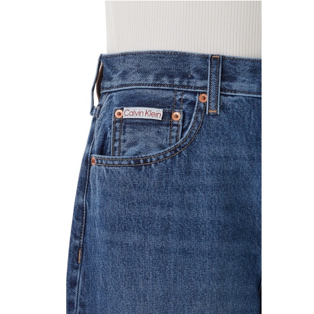 CALVIN KLEIN JEANS THE WIDE LEG INDIGO JULIUS ΠΑΝΤΕΛΟΝΙ ΤΖΙΝ ΓΥΝΑΙΚΕΙΟ BLUΕ DENIM