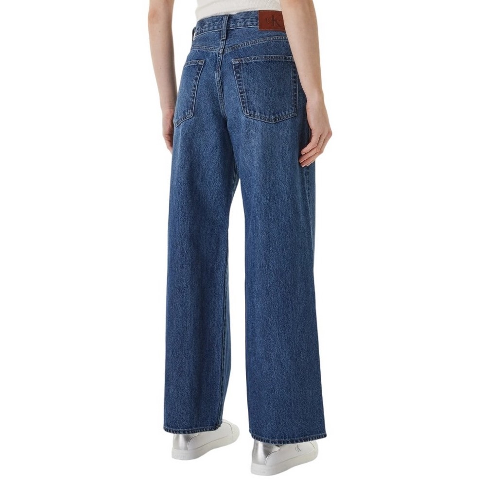 CALVIN KLEIN JEANS THE WIDE LEG INDIGO JULIUS ΠΑΝΤΕΛΟΝΙ ΤΖΙΝ ΓΥΝΑΙΚΕΙΟ BLUΕ DENIM