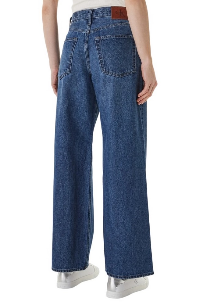 CALVIN KLEIN JEANS THE WIDE LEG INDIGO JULIUS ΠΑΝΤΕΛΟΝΙ ΤΖΙΝ ΓΥΝΑΙΚΕΙΟ BLUΕ DENIM