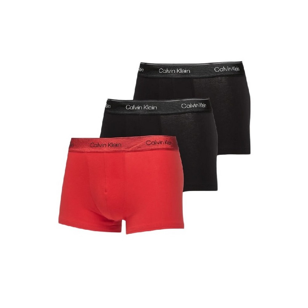 CALVIN KLEIN TRUNK 3PK ΕΣΩΡΟΥΧΟ ΑΝΔΡΙΚΟ BLACK/RED