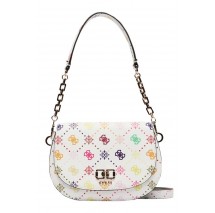 GUESS EMELIE LOGO FLAP SHOULDER BAG ΤΣΑΝΤΑ ΓΥΝΑΙΚΕΙΑ MULTI