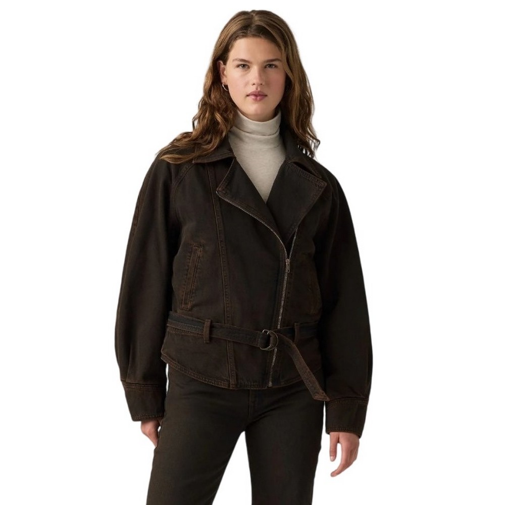 LEVIS 80S BOMBER JACKET ΜΠΟΥΦΑΝ ΤΖΙΝ ΓΥΝΑΙΚΕΙΟ BROWN