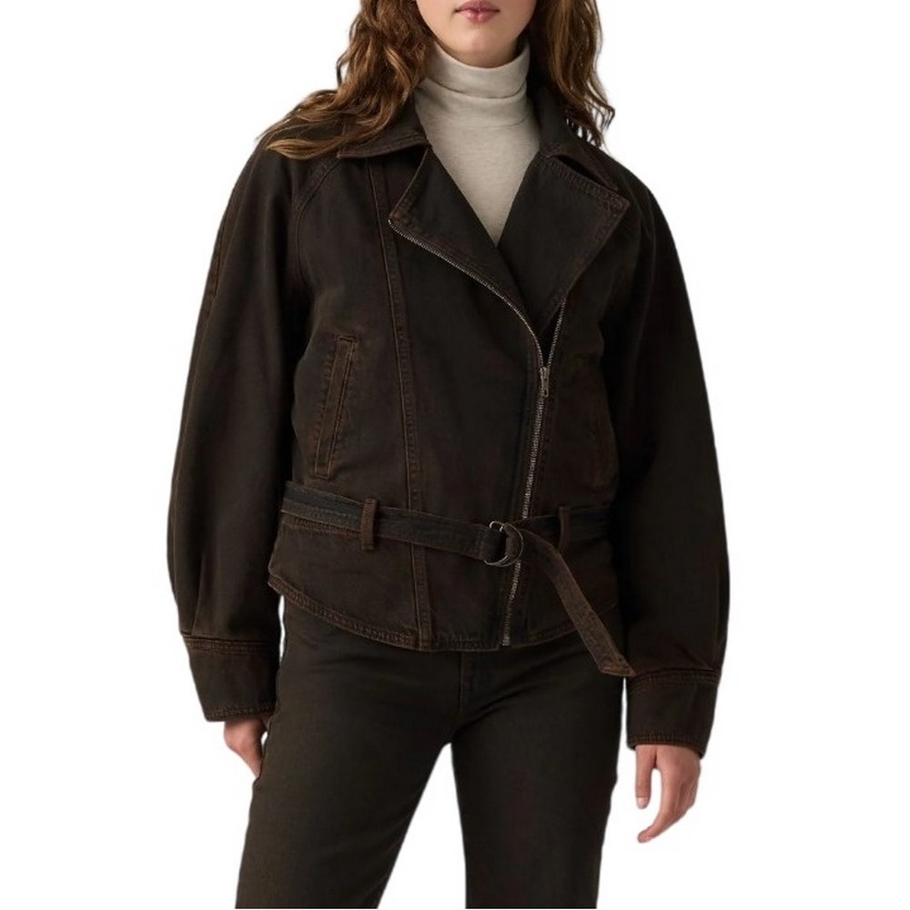LEVIS 80S BOMBER JACKET ΜΠΟΥΦΑΝ ΤΖΙΝ ΓΥΝΑΙΚΕΙΟ BROWN