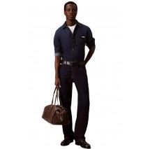 CALVIN KLEIN JEANS ESSENTIAL CLASSIC FELDMAN SHIRT ΠΟΥΚΑΜΙΣΟ ΑΝΔΡΙΚΟ DARK BLUE