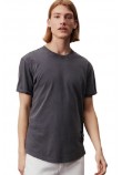 CALVIN KLEIN JEANS WASHED MONOLOGO BADGE T-SHIRT ΜΠΛΟΥΖΑ ΑΝΔΡΙΚΗ WASHED BLACK