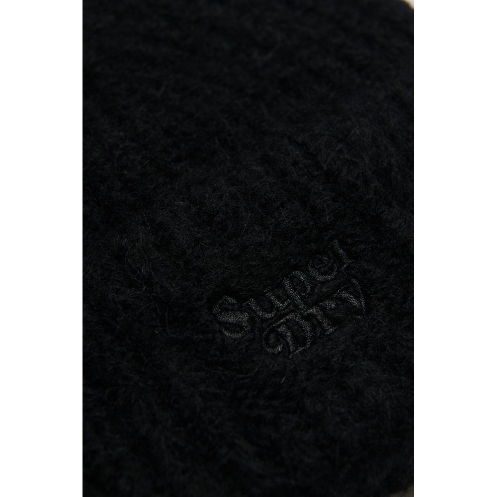 SUPERDRY D3 SDRY RIB KNIT BEANIE HAT ΣΚΟΥΦΟΣ  ΓΥΝΑΙΚΕΙΟΣ BLACK