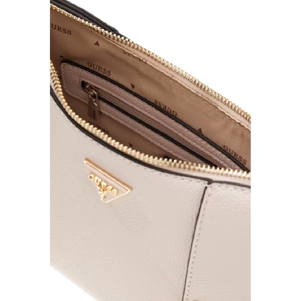 GUESS DARCY CONVERTIBLE SHOULDER BAG ΤΣΑΝΤΑ ΓΥΝΑΙΚΕΙΑ STONE