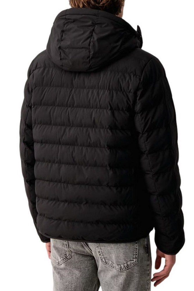 CALVIN KLEIN LTWT NYLON HOODED PUFFER JKT ΜΠΟΥΦΑΝ ΑΝΔΡΙΚΟ BLACK