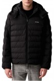 CALVIN KLEIN LTWT NYLON HOODED PUFFER JKT ΜΠΟΥΦΑΝ ΑΝΔΡΙΚΟ BLACK