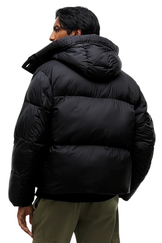 TOMMY JEANS WORKWEAR HOODED JACKET EXT ΜΠΟΥΦΑΝ ΑΝΔΡΙΚΟ BLACK