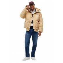 TOMMY JEANS WORKWEAR HOODED JACKET EXT ΜΠΟΥΦΑΝ ΑΝΔΡΙΚΟ BEIGE