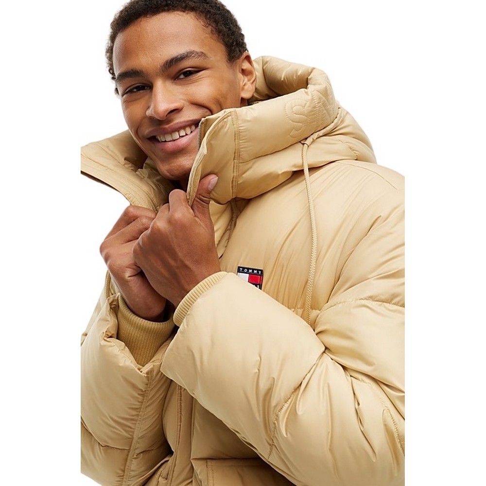 TOMMY JEANS WORKWEAR HOODED JACKET EXT ΜΠΟΥΦΑΝ ΑΝΔΡΙΚΟ BEIGE