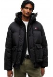 TOMMY JEANS WORKWEAR HOODED JACKET EXT ΜΠΟΥΦΑΝ ΑΝΔΡΙΚΟ BLACK