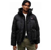 TOMMY JEANS WORKWEAR HOODED JACKET EXT ΜΠΟΥΦΑΝ ΑΝΔΡΙΚΟ BLACK