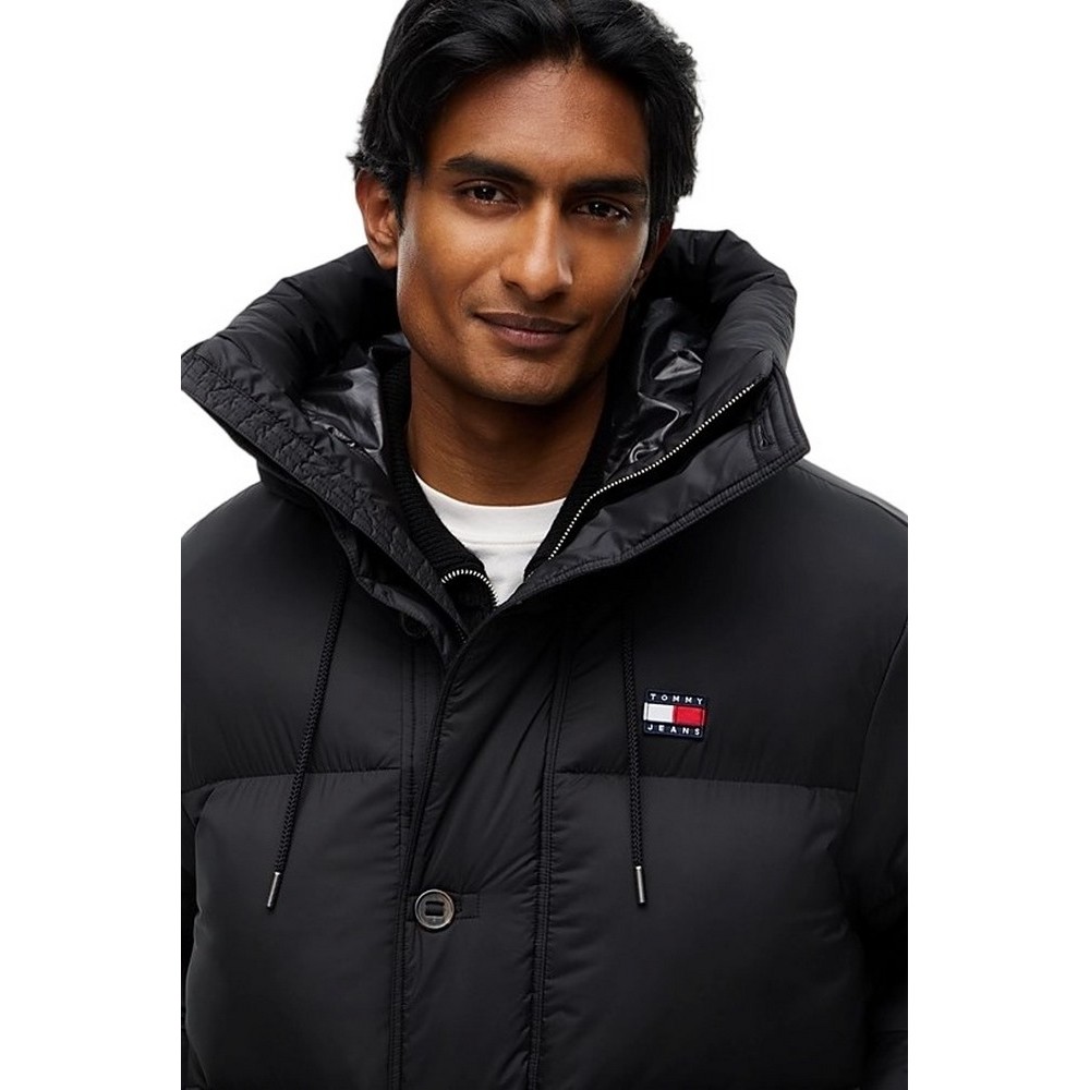 TOMMY JEANS WORKWEAR HOODED JACKET EXT ΜΠΟΥΦΑΝ ΑΝΔΡΙΚΟ BLACK