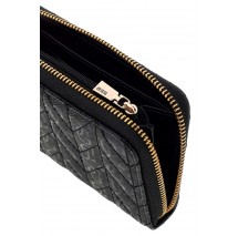 GUESS STACEY SLG MEDIUM ZIP AROUND ΠΟΡΤΟΦΟΛΙ ΓΥΝΑΙΚΕΙΟ BLACK