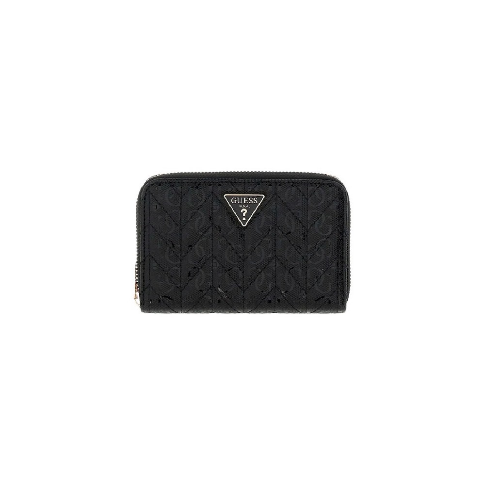 GUESS STACEY SLG MEDIUM ZIP AROUND ΠΟΡΤΟΦΟΛΙ ΓΥΝΑΙΚΕΙΟ BLACK