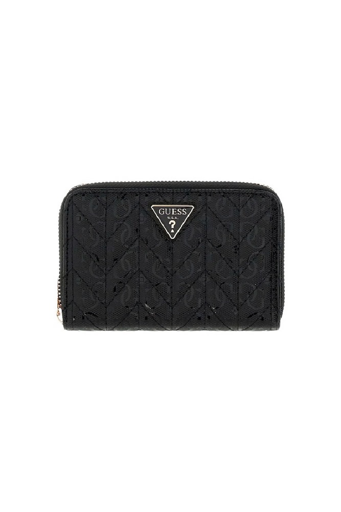 GUESS STACEY SLG MEDIUM ZIP AROUND ΠΟΡΤΟΦΟΛΙ ΓΥΝΑΙΚΕΙΟ BLACK