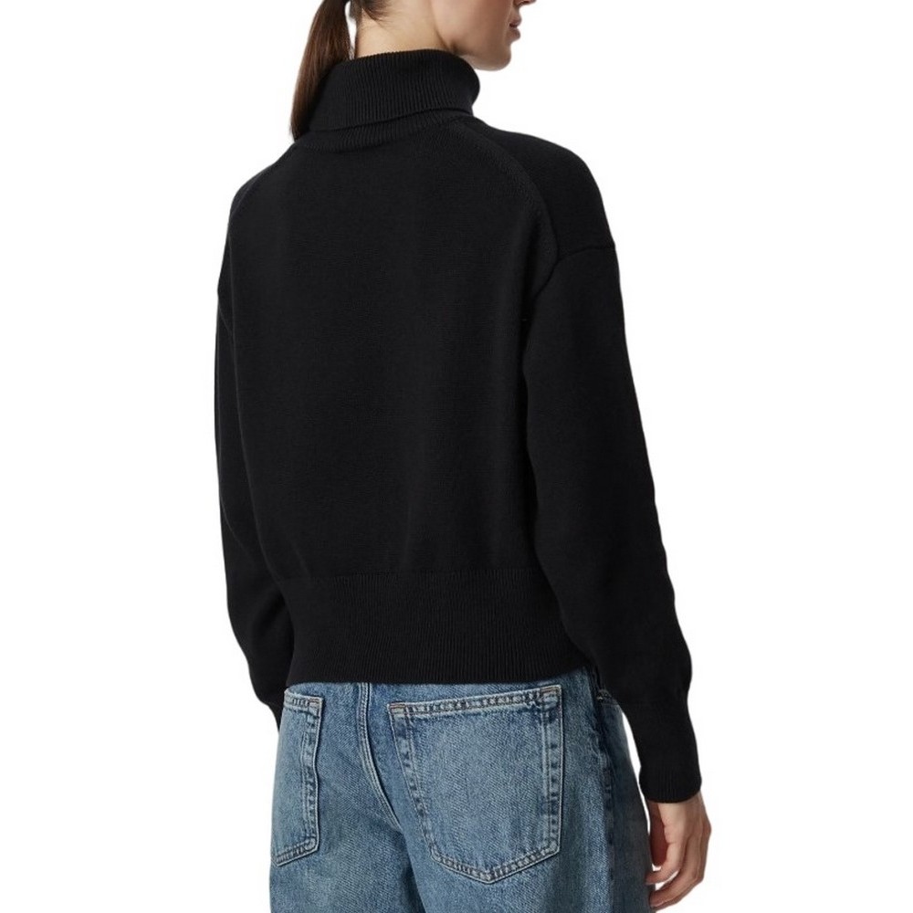 CALVIN KLEIN JEANS LS LOGO TNECK PULLOVER ΜΠΛΟΥΖΑ ΠΛΕΚΤΗ ΓΥΝΑΙΚΕΙΑ BLACK