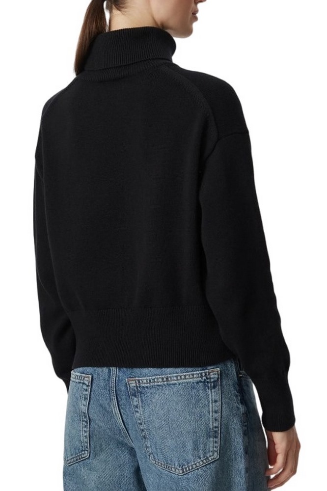 CALVIN KLEIN JEANS LS LOGO TNECK PULLOVER ΜΠΛΟΥΖΑ ΠΛΕΚΤΗ ΓΥΝΑΙΚΕΙΑ BLACK