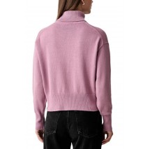 CALVIN KLEIN JEANS LS LOGO TNECK PULLOVER ΜΠΛΟΥΖΑ ΠΛΕΚΤΗ ΓΥΝΑΙΚΕΙΑ DUSKY ORCHID