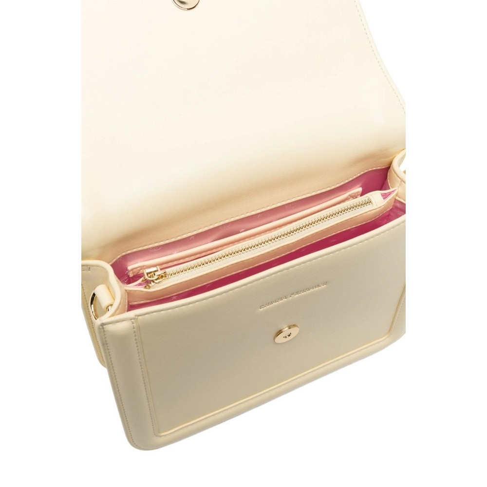 CHIARA FERRAGNI RANGE B - EYELIKE BUCKLE CALF PU BUCKLE MC ΤΣΑΝΤΑ ΓΥΝΑΙΚΕΙΑ YELLOW