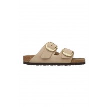 BIRKENSTOCK LEATHER ARIZONA BIG BUCKLE LENB NARROW SEASONAL ΠΑΝΤΟΦΛΑ ΓΥΝΑΙΚΕΙΑ SAND
