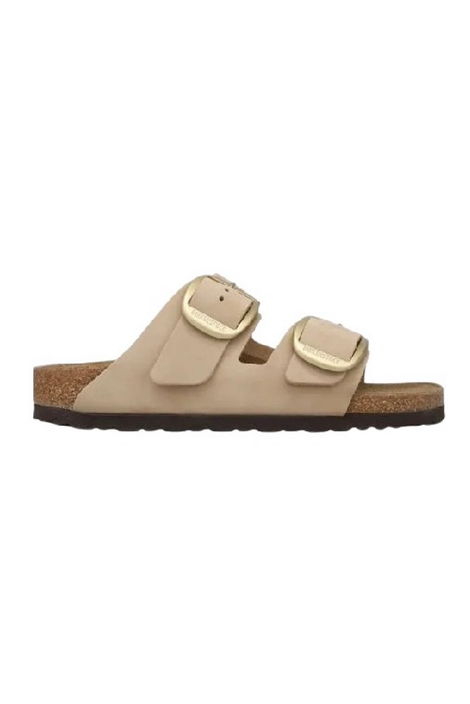 BIRKENSTOCK LEATHER ARIZONA BIG BUCKLE LENB NARROW SEASONAL ΠΑΝΤΟΦΛΑ ΓΥΝΑΙΚΕΙΑ SAND