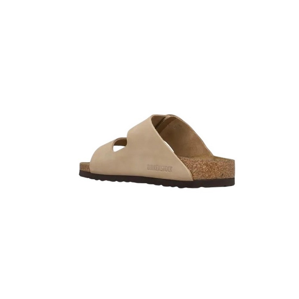 BIRKENSTOCK LEATHER ARIZONA BIG BUCKLE LENB NARROW SEASONAL ΠΑΝΤΟΦΛΑ ΓΥΝΑΙΚΕΙΑ SAND